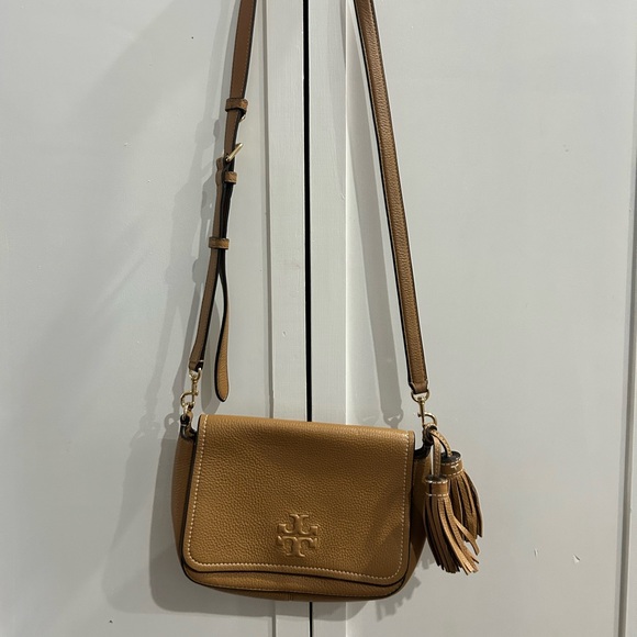 Tory Burch Handbags - Tory Burch Brown Leather Crossbody Bag
